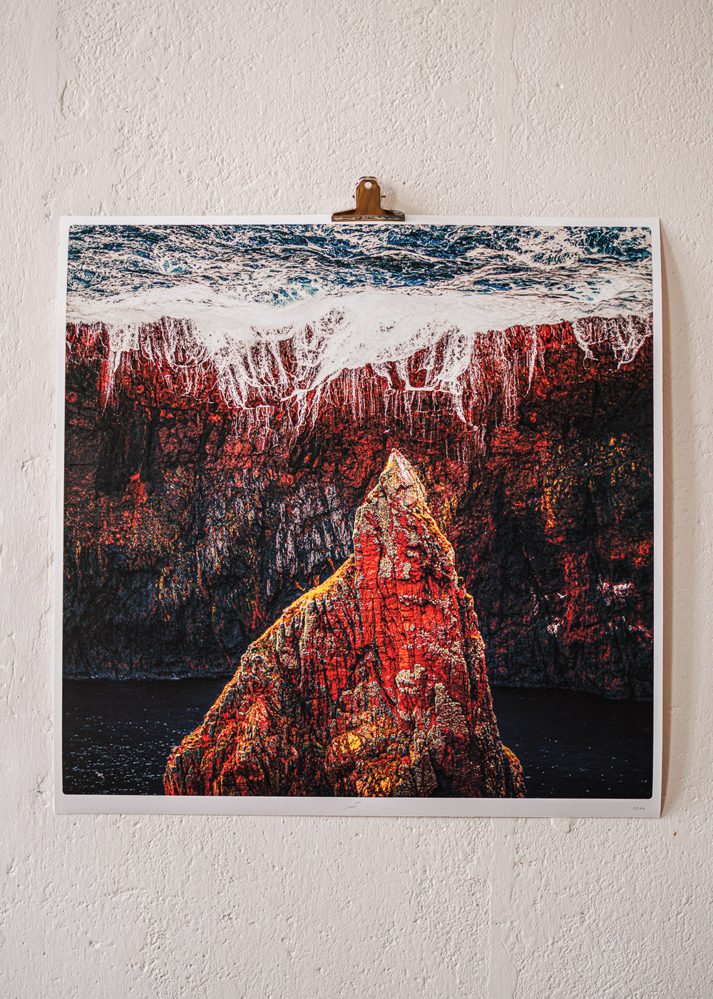 Oprawiona w drewnianą ramę odbitka fine-art Banff+